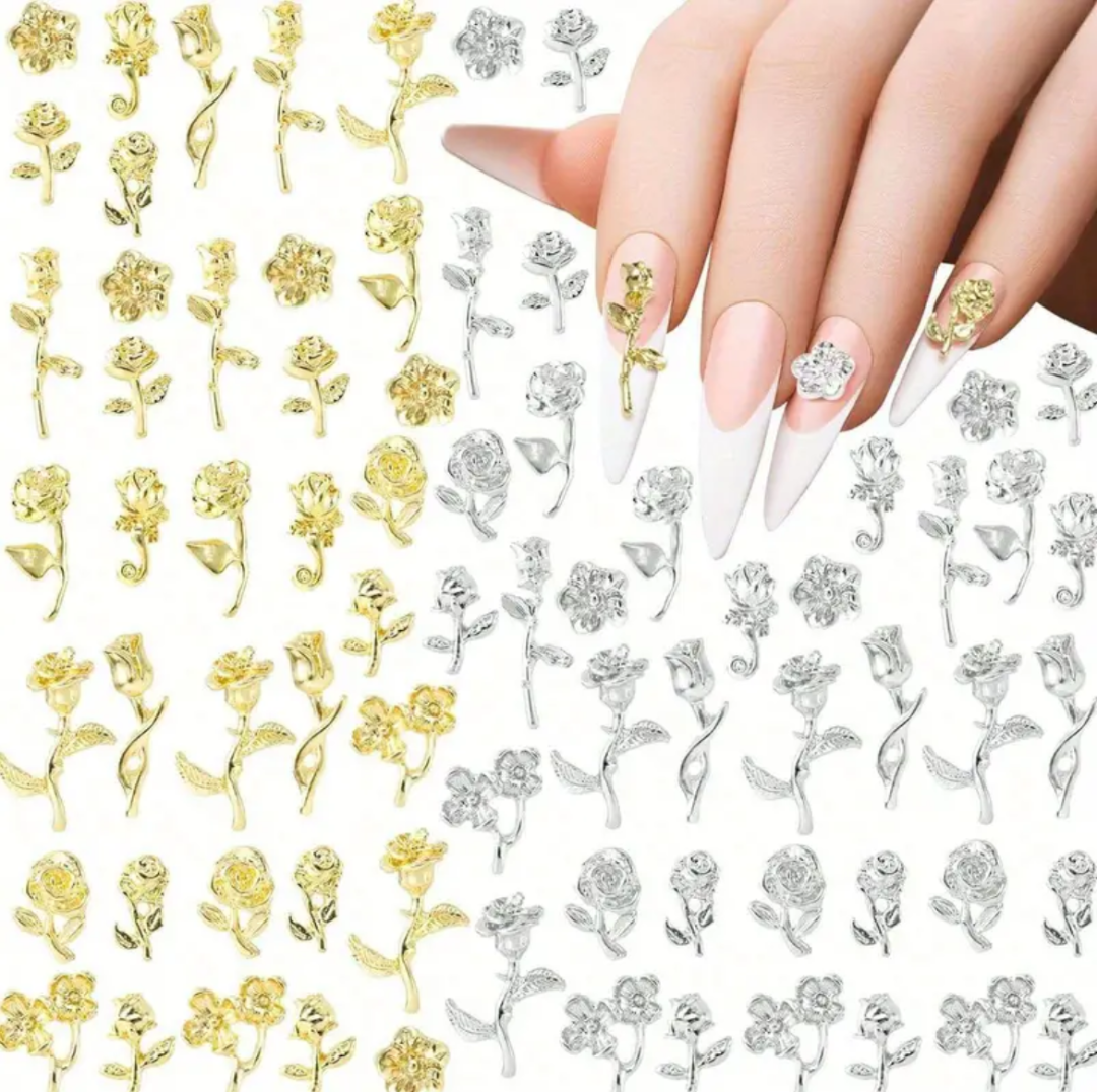 Nellz Rose Flower Charms