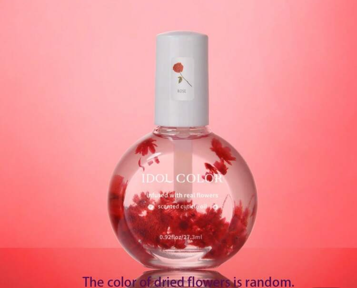 Flower Cuticle Oil Bottle