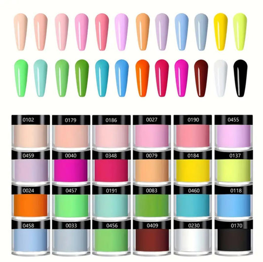 Nellz NOCIS 24 Colors Acrylic Powder Set