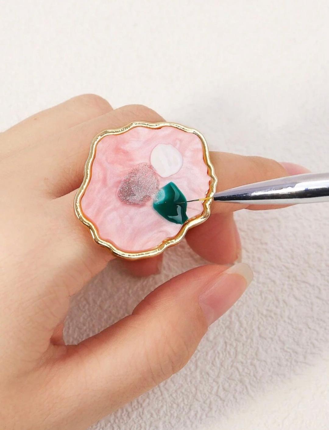 Unique Resin Ring Art Palette
