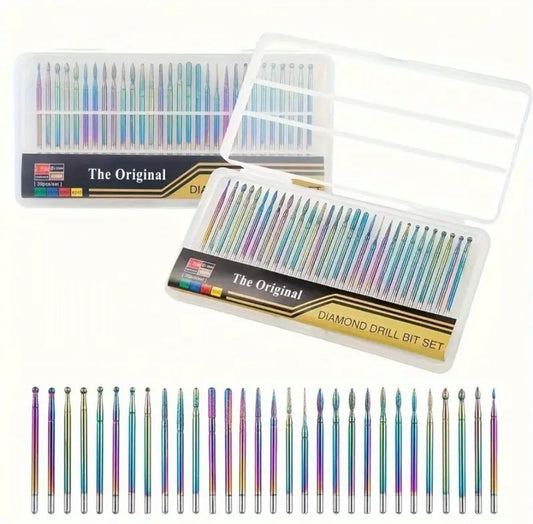 30pcs Nellz Diamond Drill Bit Set Multiplecolors