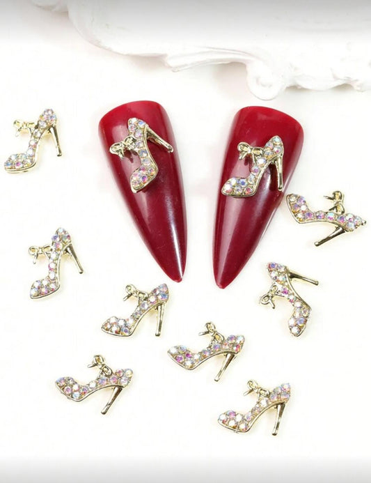 Nellz Glitter High Heels Charms